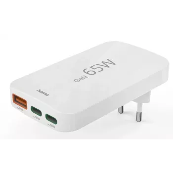Ładowarka Hama 00201976 do urządzeń mobilnych Laptop, Powerbank, Smartfon, Tablet Biała AC Szybkie ładowanie Wewnętrzna