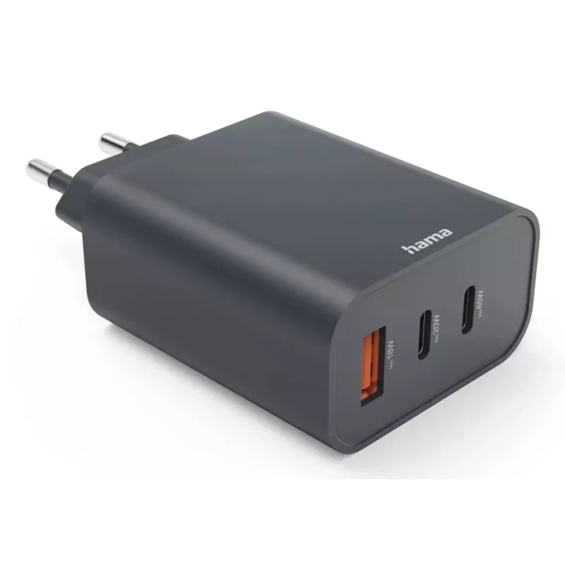 Hama 00086445 ładowarka do urządzeń mobilnych Smartfon, Tablet Szary AC Szybkie ładowanie Wewnętrzna