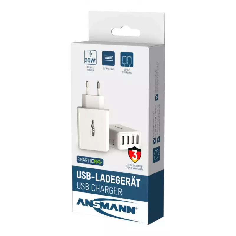 Ładowarka Ansmann HC430 uniwersalna biała AC wewnętrzna