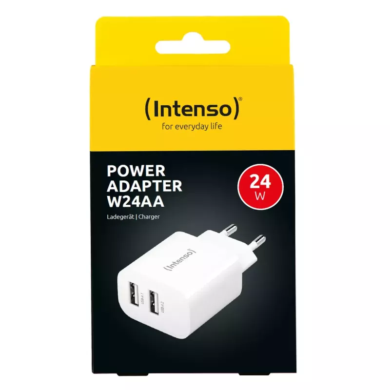 Ładowarka sieciowa Intenso POWER ADAPTER 2XUSB-A/7802412 Uniwersalna Biała