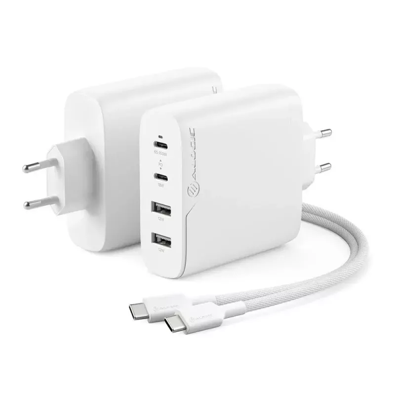 Ładowarka ALOGIC 4X100 Universal biały USB Indoor