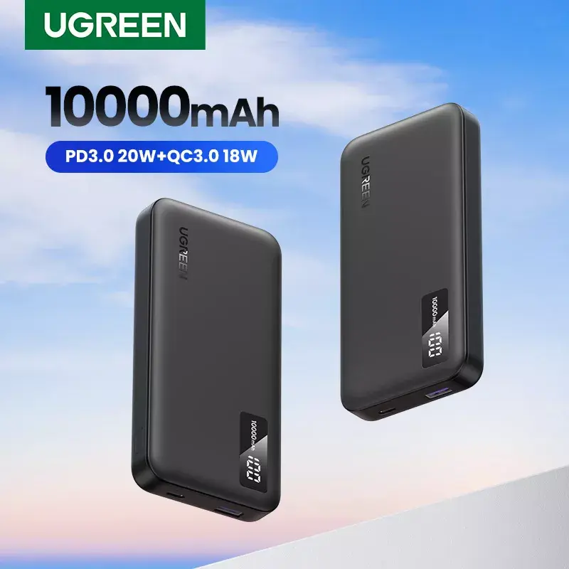 Ugreen 25742 powerbank litowo-jonowy (Li-Ion) 10000 mAh czarny