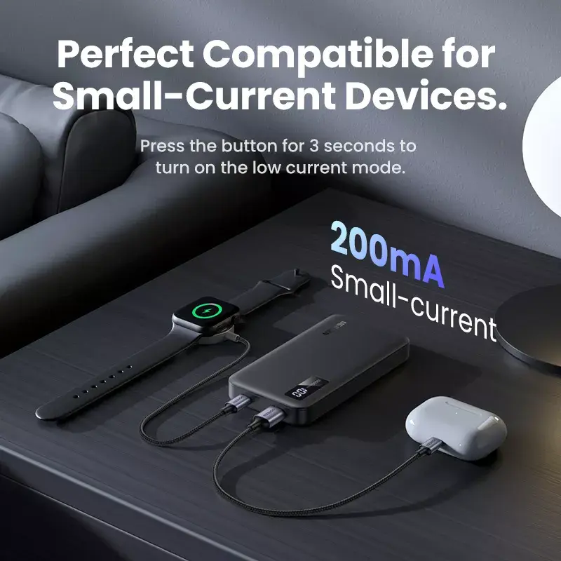 Ugreen 25742 powerbank litowo-jonowy (Li-Ion) 10000 mAh czarny