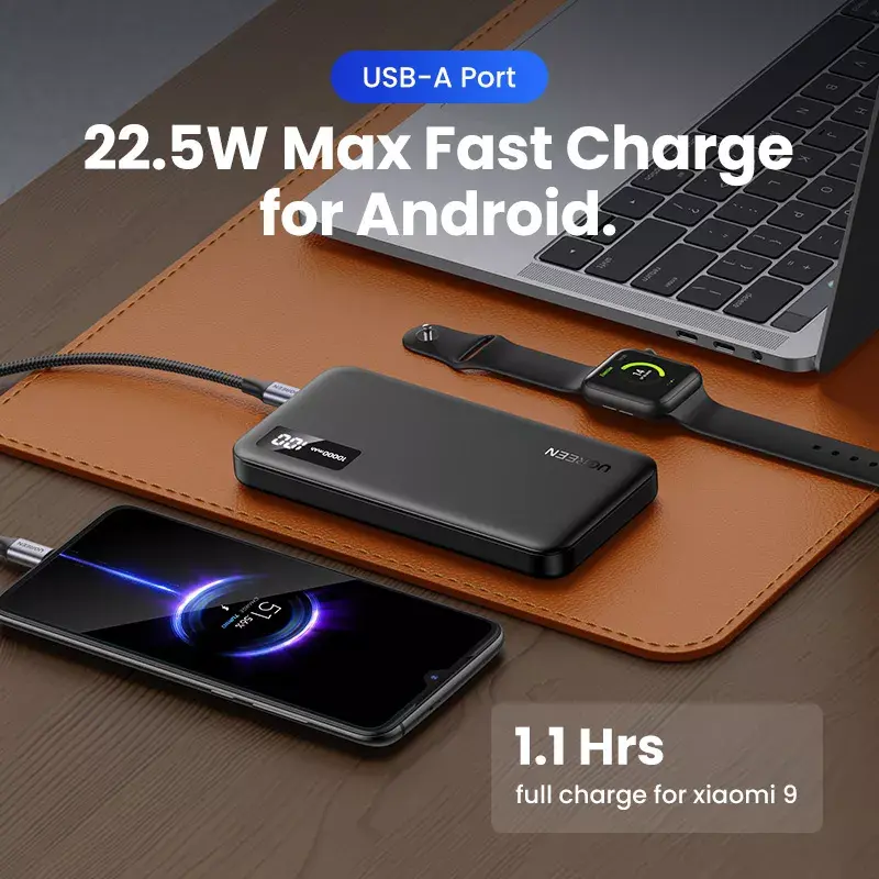 Ugreen 25742 powerbank litowo-jonowy (Li-Ion) 10000 mAh czarny