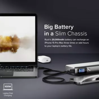 Power Bank ALOGIC Ruck 20000mAh, 130W USB Charging