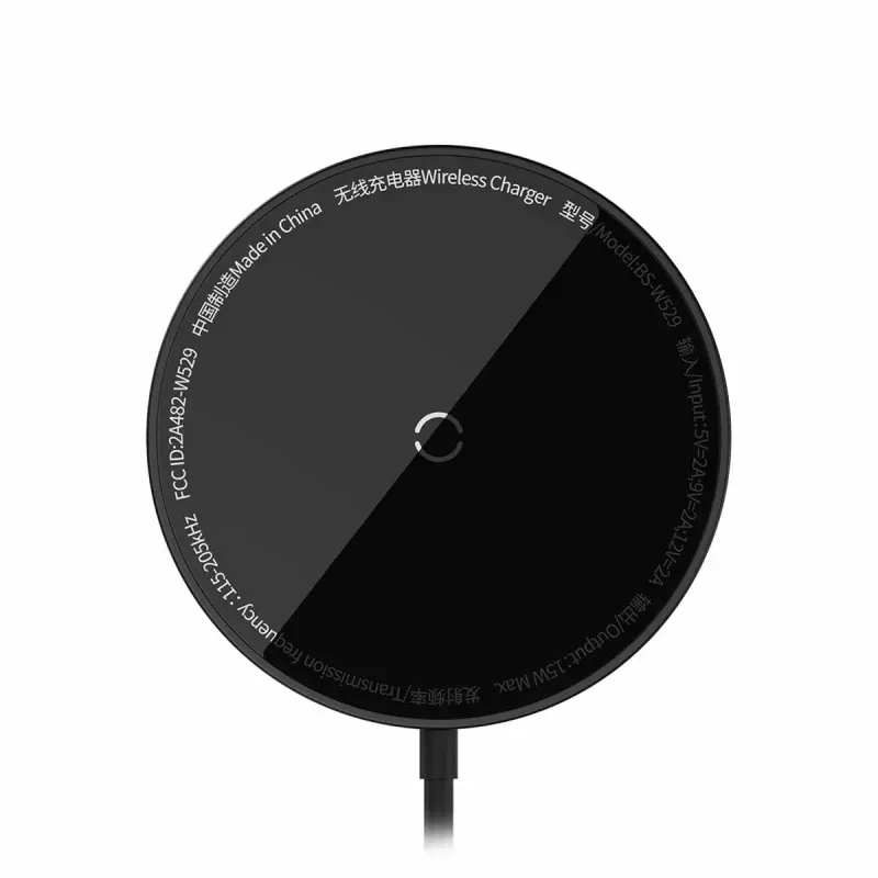 Ładowarka Baseus CCJJ040001 Bezprzewodowa Wewnętrzna USB Czarna do Smartfonów