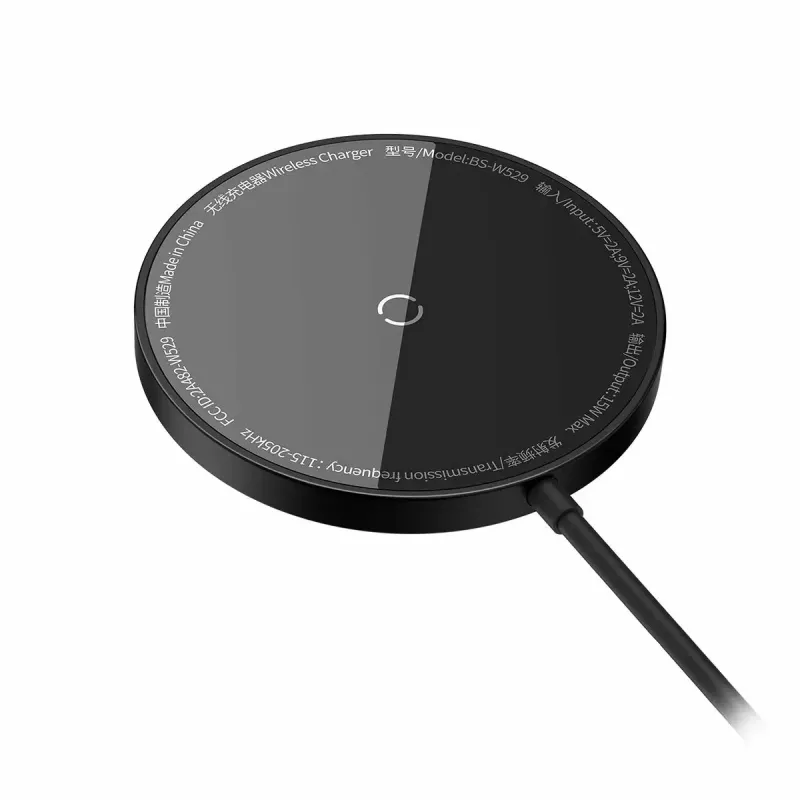 Ładowarka Baseus CCJJ040001 Bezprzewodowa Wewnętrzna USB Czarna do Smartfonów