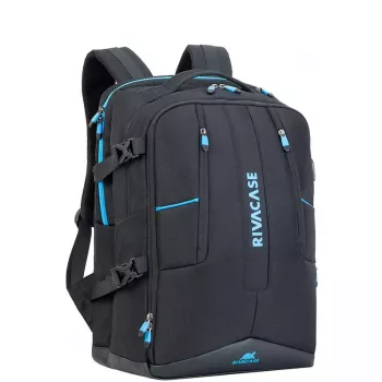 Plecak Rivacase 7860 do laptopów 43,9 cm (17,3 cala), poliester, czarny/niebieski