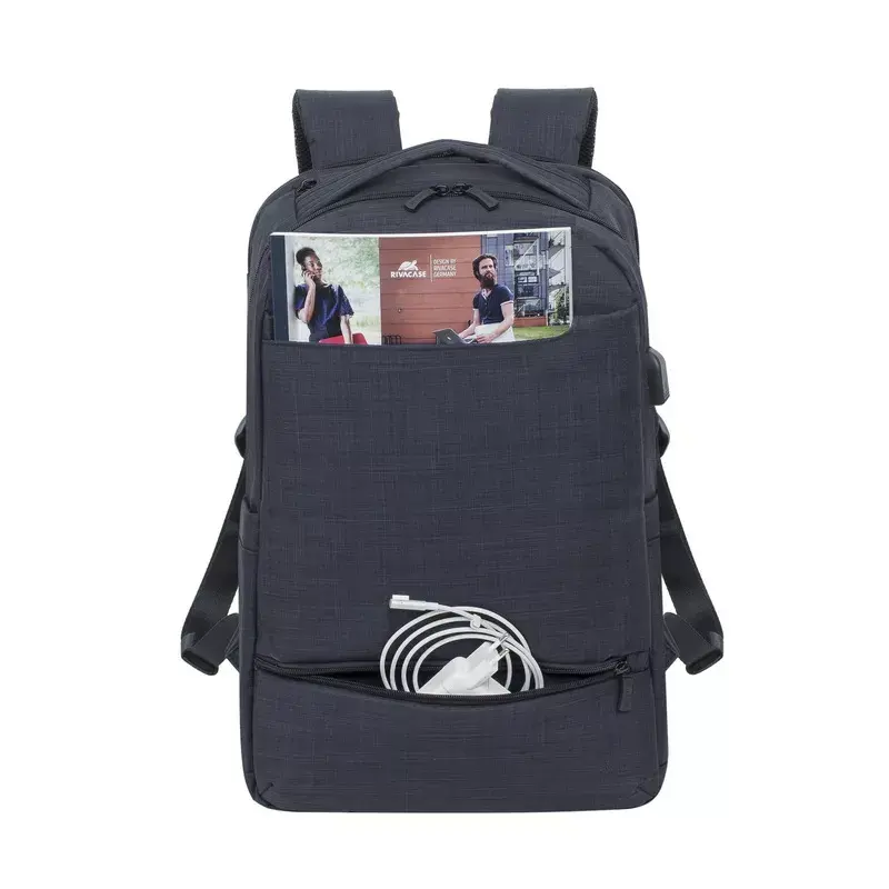 Plecak Rivacase 8365 do laptopów 17,3 cala, poliester, czarny, 850 g