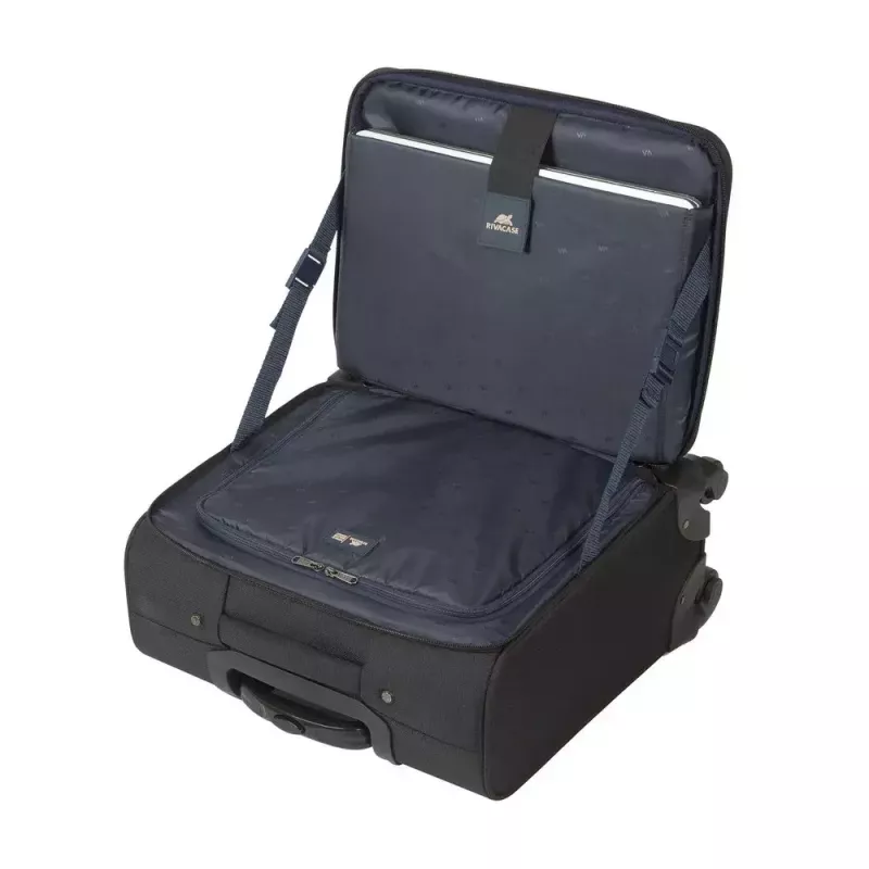 Walizka na kółkach Rivacase 8481 do laptopów 15,6 cala, poliester, 3,2 kg, czarna