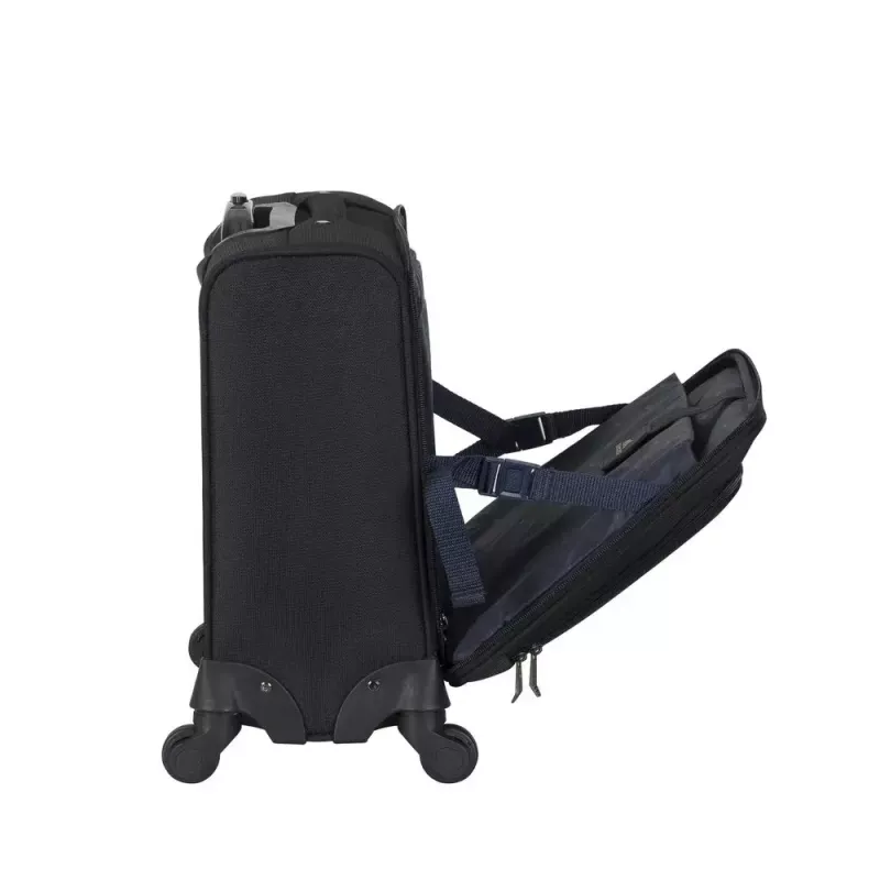 Walizka na kółkach Rivacase 8481 do laptopów 15,6 cala, poliester, 3,2 kg, czarna