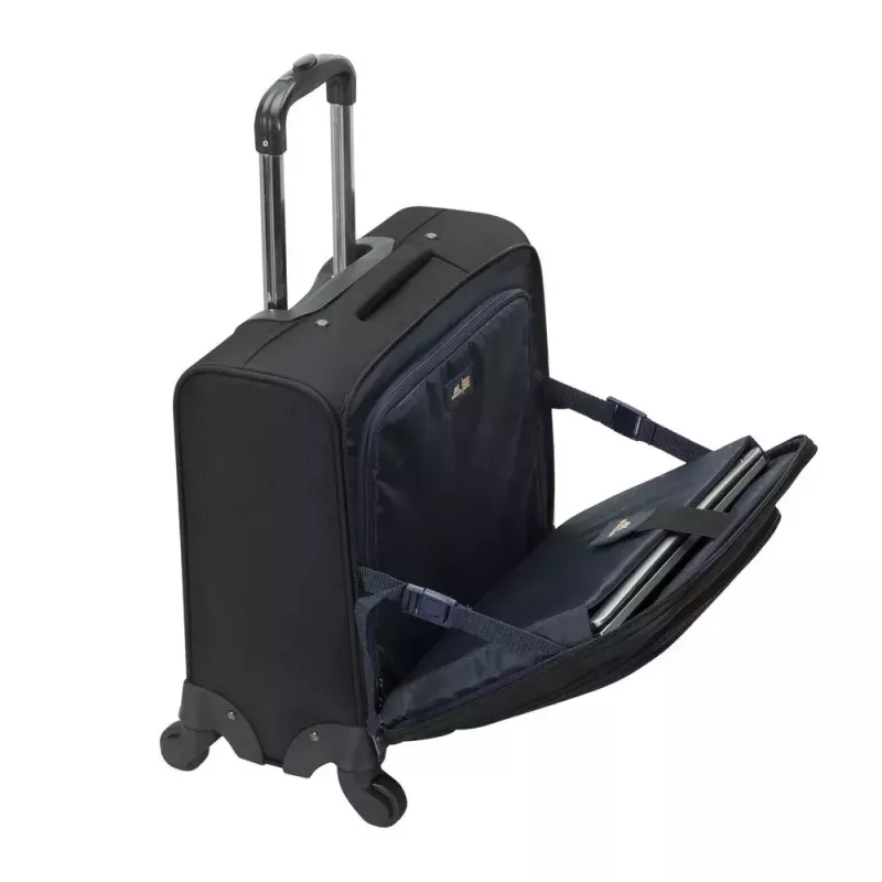 Walizka na kółkach Rivacase 8481 do laptopów 15,6 cala, poliester, 3,2 kg, czarna