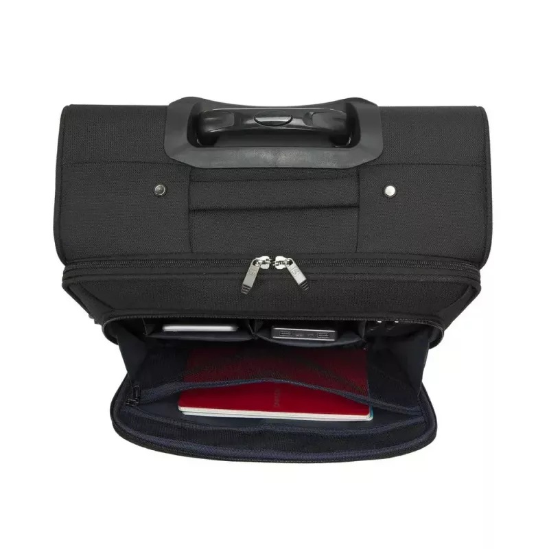 Walizka na kółkach Rivacase 8481 do laptopów 15,6 cala, poliester, 3,2 kg, czarna