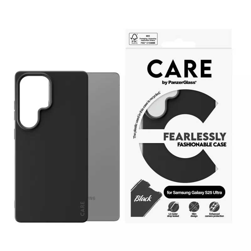 PanzerGlass CARE™ by ® etui Czarny Samsung Galaxy S25 Ultra