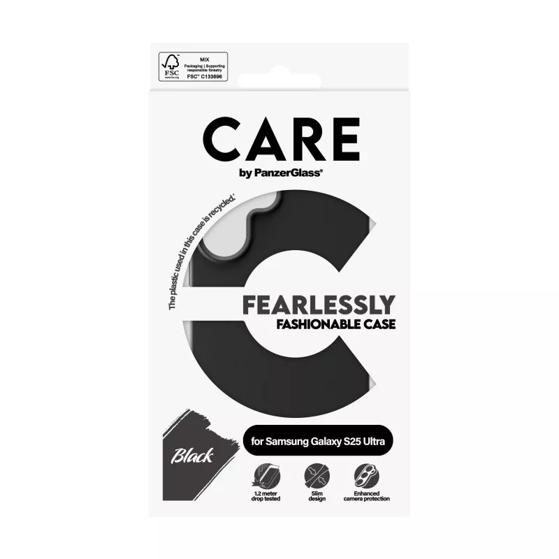 PanzerGlass CARE™ by ® etui Czarny Samsung Galaxy S25 Ultra