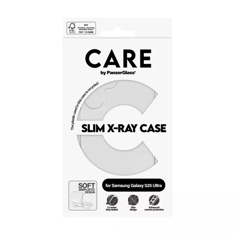 Etui PanzerGlass Samsung Galaxy S25 Ultra Transparent X-Ray Soft