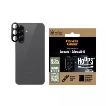 PanzerGlass Hoops Transparentny ochraniacz na obiektyw aparatu Samsung Galaxy A56 5G Odporny na zarysowania i wstrząsy