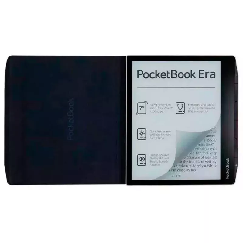 Etui na tablet PocketBook HN-QI-PU-700-WB-WW — ochronny rękaw na urządzenia 7 cali, niebieski