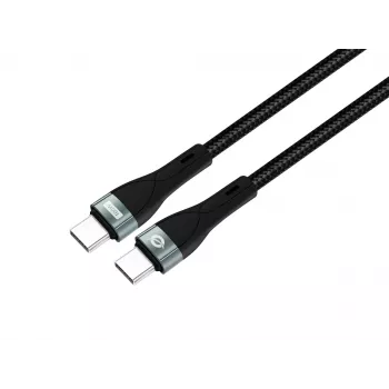 Kabel Conceptronic ETTA01B20 USB-C do USB-C PD 3.0 100W szybkiego ładowania 2 m, 20V 5A, 480 Mbps, E-Mark