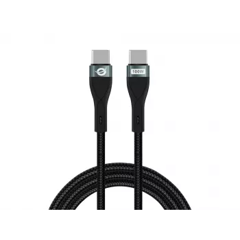 Kabel Conceptronic ETTA01B20 USB-C do USB-C PD 3.0 100W szybkiego ładowania 2 m, 20V 5A, 480 Mbps, E-Mark