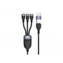 Kabel ładujący Conceptronic ETTA05B15 USB 3-w-1 PD 3.0 60W 1,5 m, 20 V 3 A, 480 Mb/s