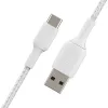 Kabel USB Belkin CAB002BT3MWH 3 m USB A USB C Biały
