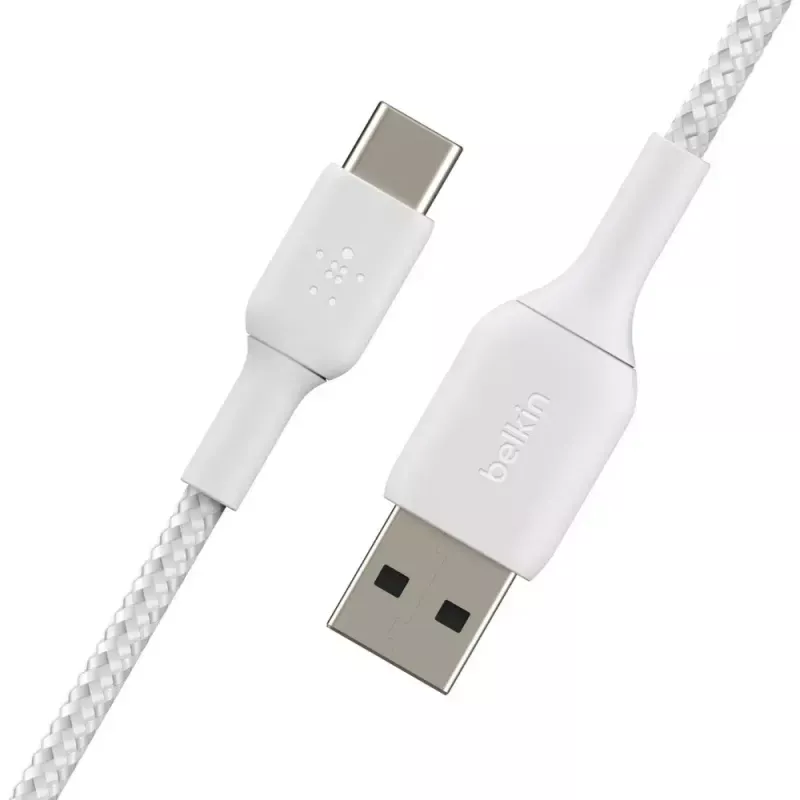 Kabel USB Belkin CAB002BT3MWH 3 m USB A USB C Biały