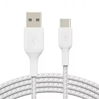 Kabel USB Belkin CAB002BT3MWH 3 m USB A USB C Biały