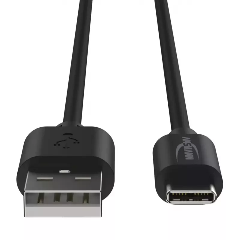 Kabel USB Ansmann 1700-0130 1m USB A USB C Czarny