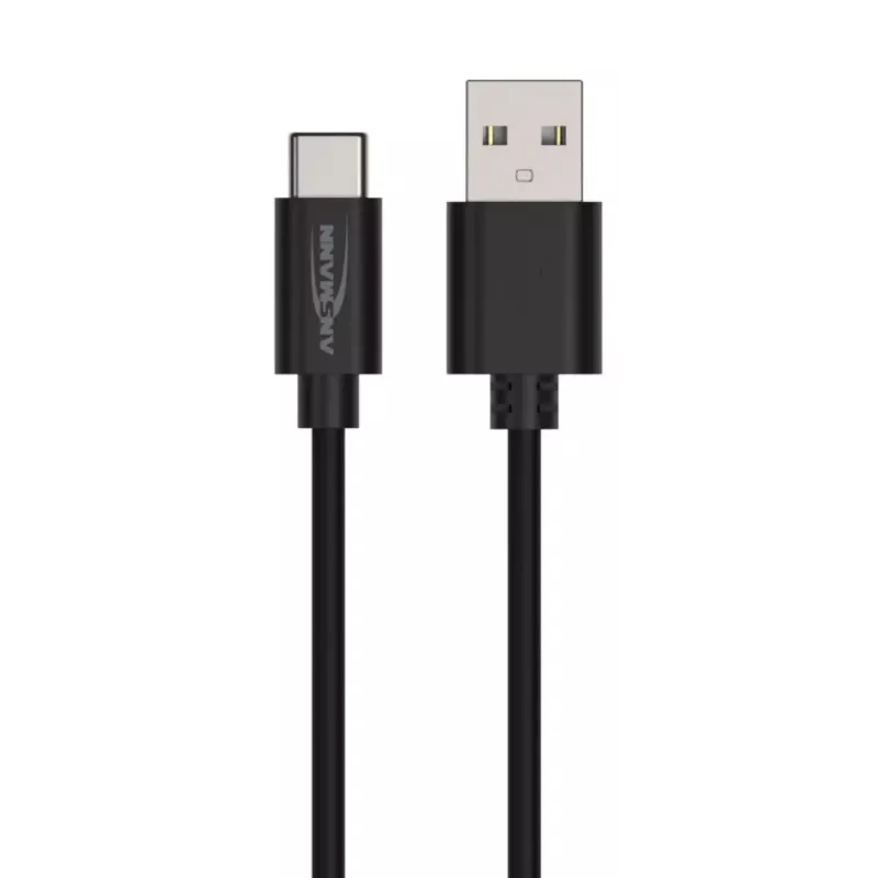 Kabel USB Ansmann 1700-0130 1m USB A USB C Czarny