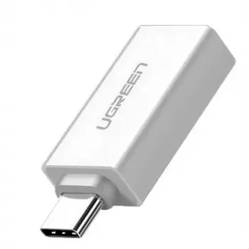 Ugreen 30155 przejściówka zmieniająca płeć złącza USB-A USB-C Biały