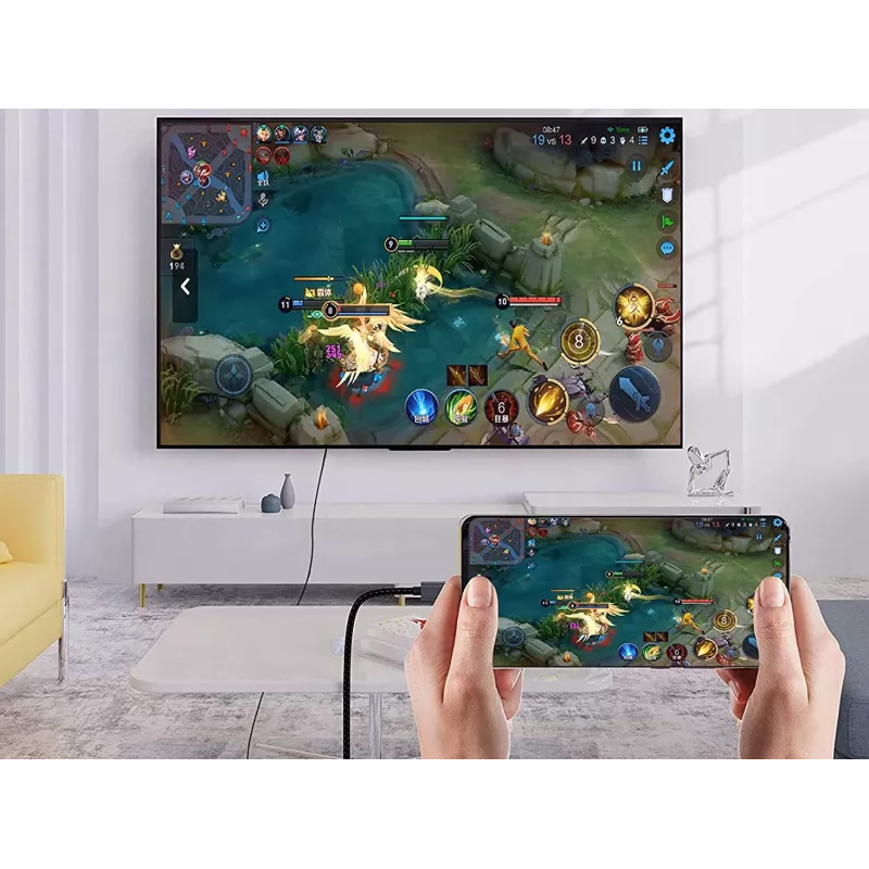 Kabel Conceptronic USB-C na HDMI, męski na męski, 4K 60Hz, 2 m, USB Type-C, HDMI, męski, męski, prosty