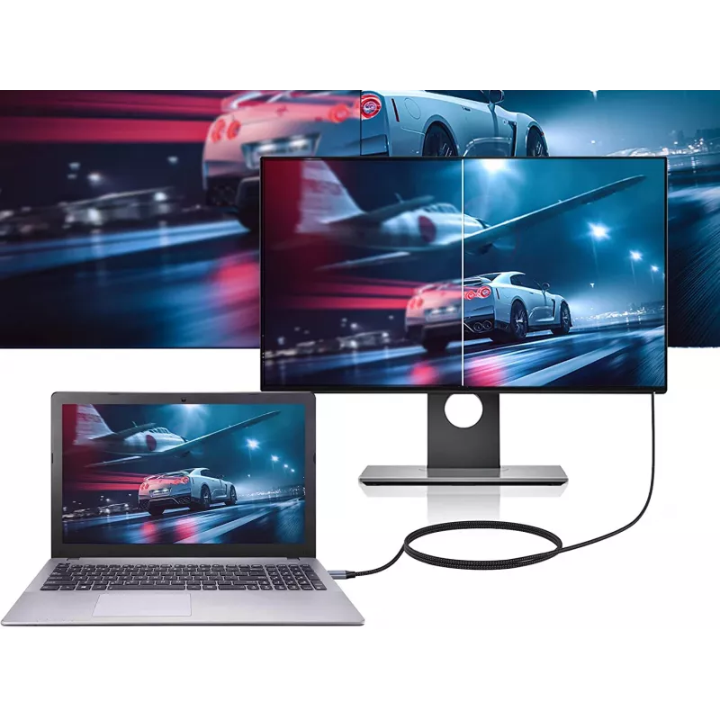 Kabel Conceptronic USB-C na HDMI, męski na męski, 4K 60Hz, 2 m, USB Type-C, HDMI, męski, męski, prosty
