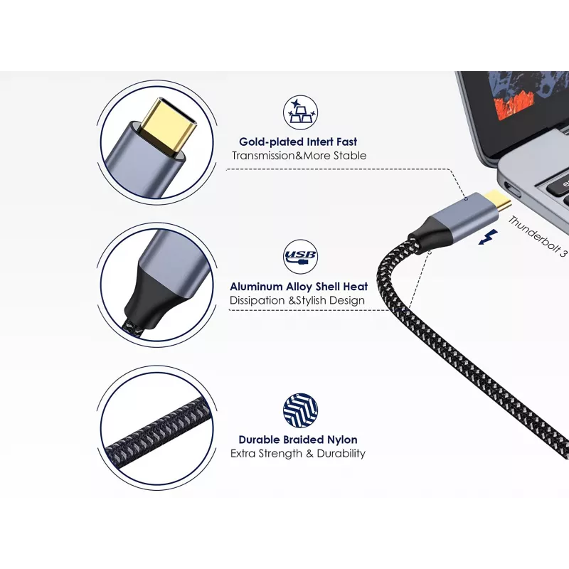 Kabel Conceptronic USB-C na HDMI, męski na męski, 4K 60Hz, 2 m, USB Type-C, HDMI, męski, męski, prosty
