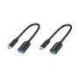 Conceptronic ABBY11B adapter OTG USB-C na USB-A, 2 szt., 20 cm