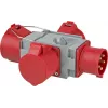 Adapter wtyczki zasilającej Brennenstuhl 1081670 400V 32A Szary Czerwony