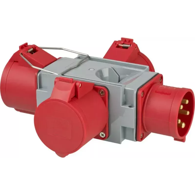 Adapter wtyczki zasilającej Brennenstuhl 1081670 400V 32A Szary Czerwony