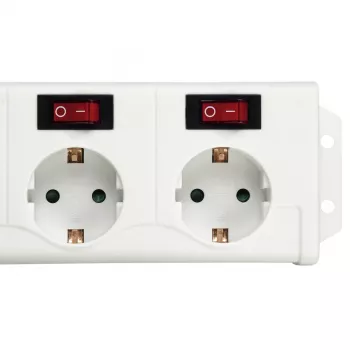 Hama 137239 listwa zasilająca 1.4 m 6 gniazd AC Wewnętrzna Biała