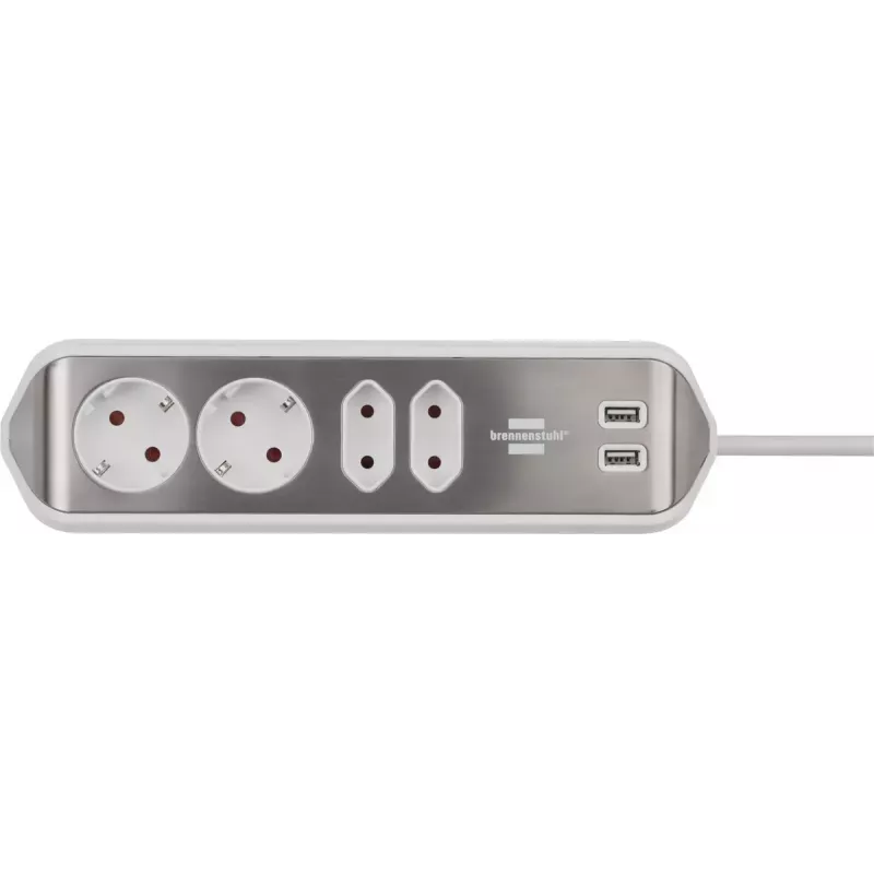 Power Extension Brennenstuhl 1153590420 2m 4 AC Outlets Indoor