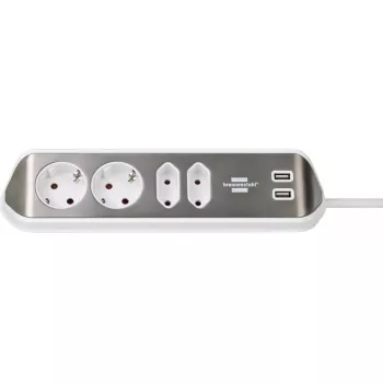 Power Extension Brennenstuhl 1153590420 2m 4 AC Outlets Indoor
