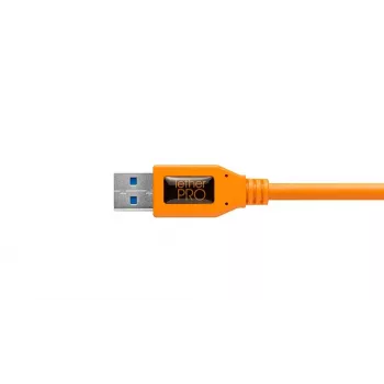 Kabel USB Tether Tools CU5454 4,6 m USB 3.2 Gen 1 Micro-USB B Pomarańczowy
