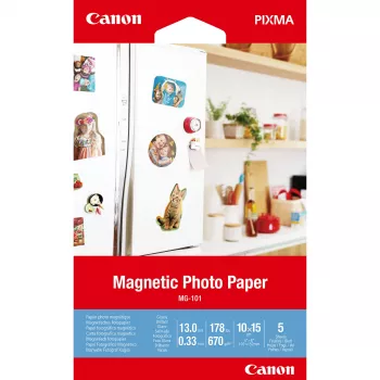Canon MG-101 Magnetyczny Papier Fotograficzny, 10x15 cm, 5 arkuszy