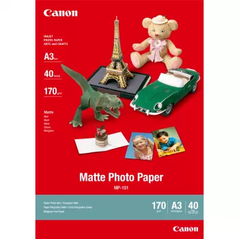 Papier fotograficzny matowy Canon MP-101 A3 - 40 arkuszy, 170 g/m², A3 (297 x 420 mm)