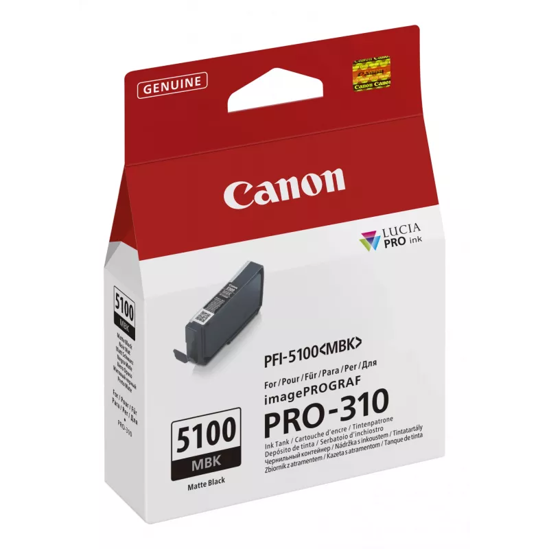Canon PFI-5100 MBK wkład atramentowy 1 szt. Oryginalny Matowy czarny