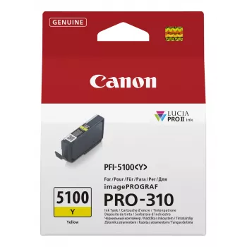 Canon PFI-5100 Y wkład atramentowy 1 szt. Oryginalny żółty
