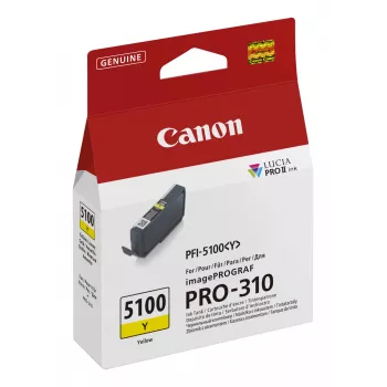 Canon PFI-5100 Y wkład atramentowy 1 szt. Oryginalny żółty