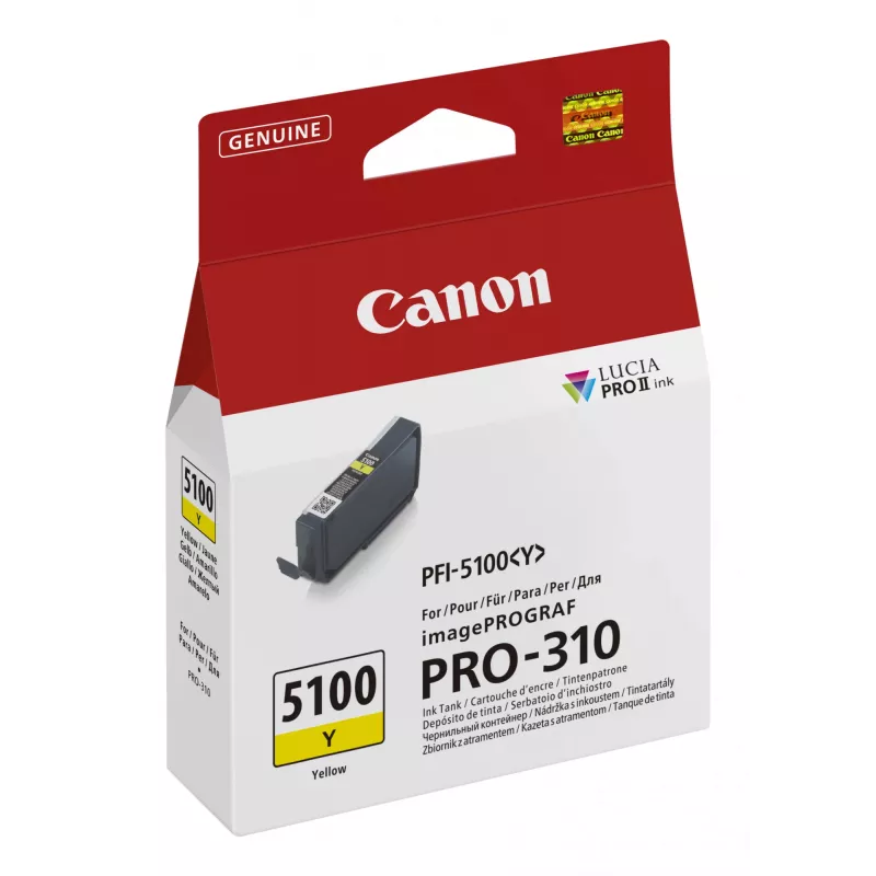 Canon PFI-5100 Y wkład atramentowy 1 szt. Oryginalny żółty