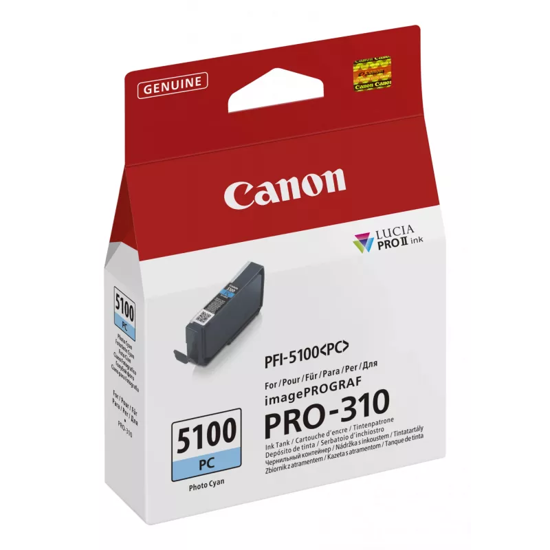 Canon PFI-5100 PC wkład atramentowy 1 szt. Oryginalny Photo cyjan