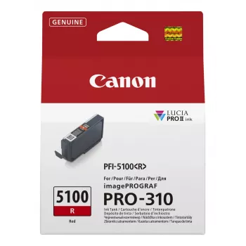 Kaseta z tuszem Canon PFI-5100 R 1 szt. Oryginalny Czerwony