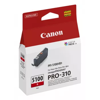 Kaseta z tuszem Canon PFI-5100 R 1 szt. Oryginalny Czerwony